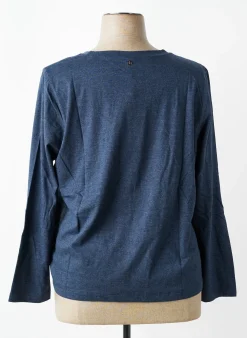 T-shirt Sheego Bleu Manches Longues