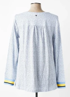 T-shirt Sheego Bleu Manches Longues
