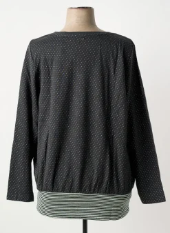 T-shirt Sheego Gris Manches Longues