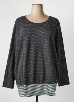 T-shirt Sheego Gris Manches Longues
