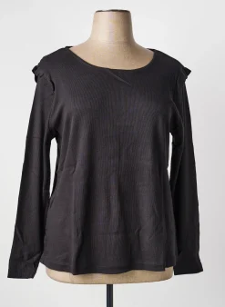 T-shirt Sheego Noir Manches Longues