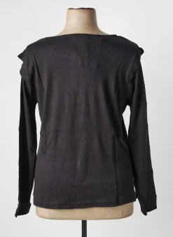 T-shirt Sheego Noir Manches Longues