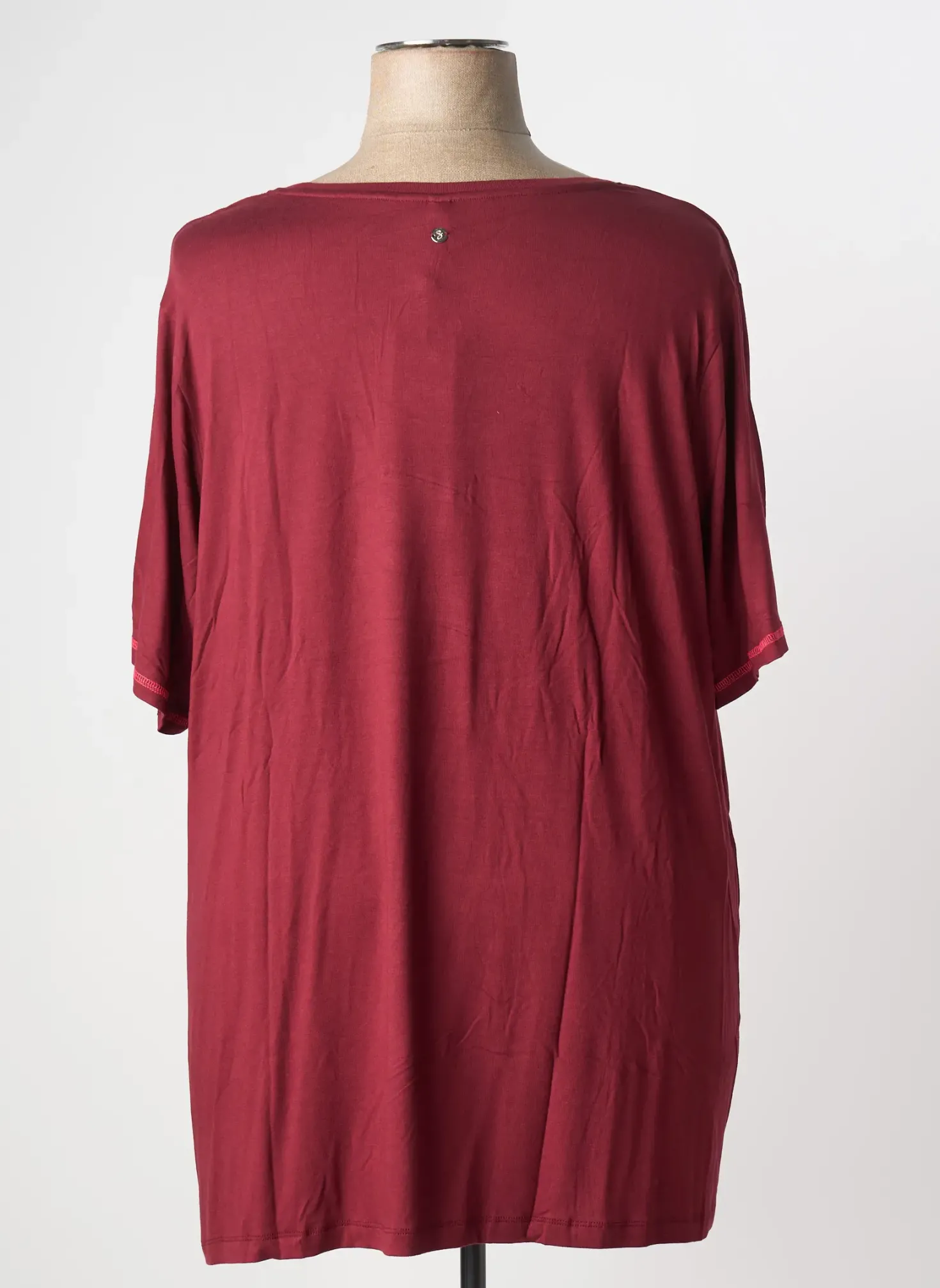 T-shirt Sheego Rouge Manches Courtes