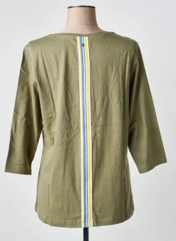 T-shirt Sheego Vert Manches 3/4