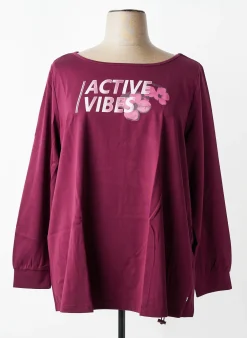 T-shirt Sheego Violet Manches Longues