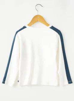 T-shirt Sucre D'orge Blanc Manches Longues
