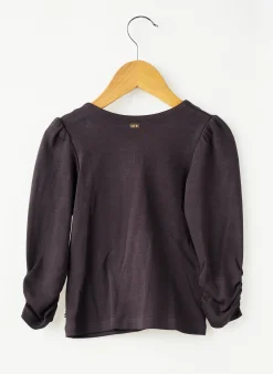 T-shirt Sucre D'orge Noir Manches Longues