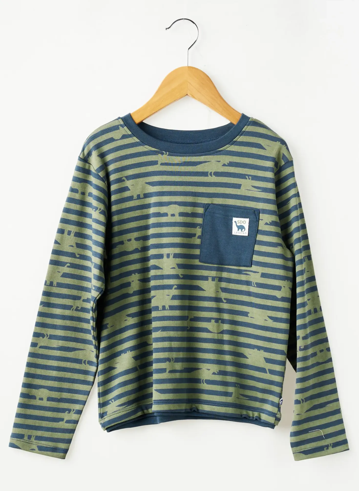 T-shirt Sucre D'orge Vert Manches Longues