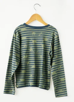 T-shirt Sucre D'orge Vert Manches Longues