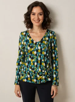 T-shirt Surkana Bleu Manches Longues