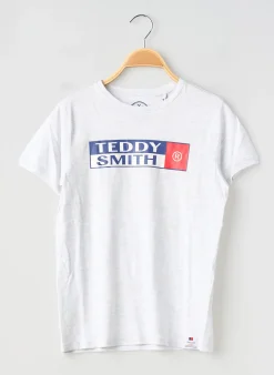 T-shirt Teddy Smith Blanc Manches Courtes