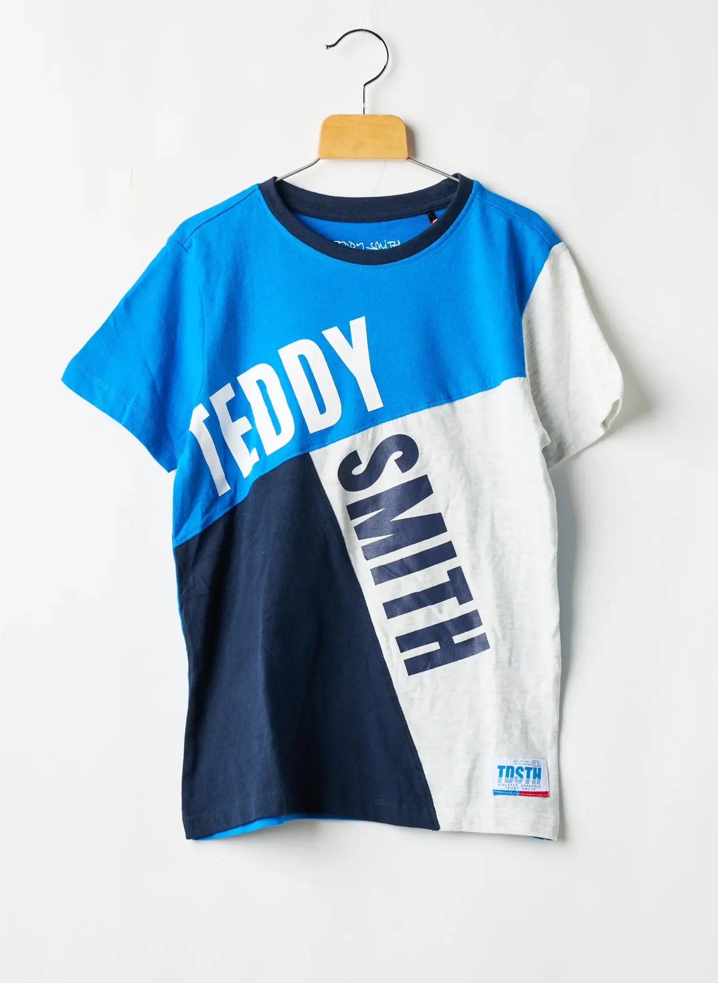 T-shirt Teddy Smith Bleu Manches Courtes