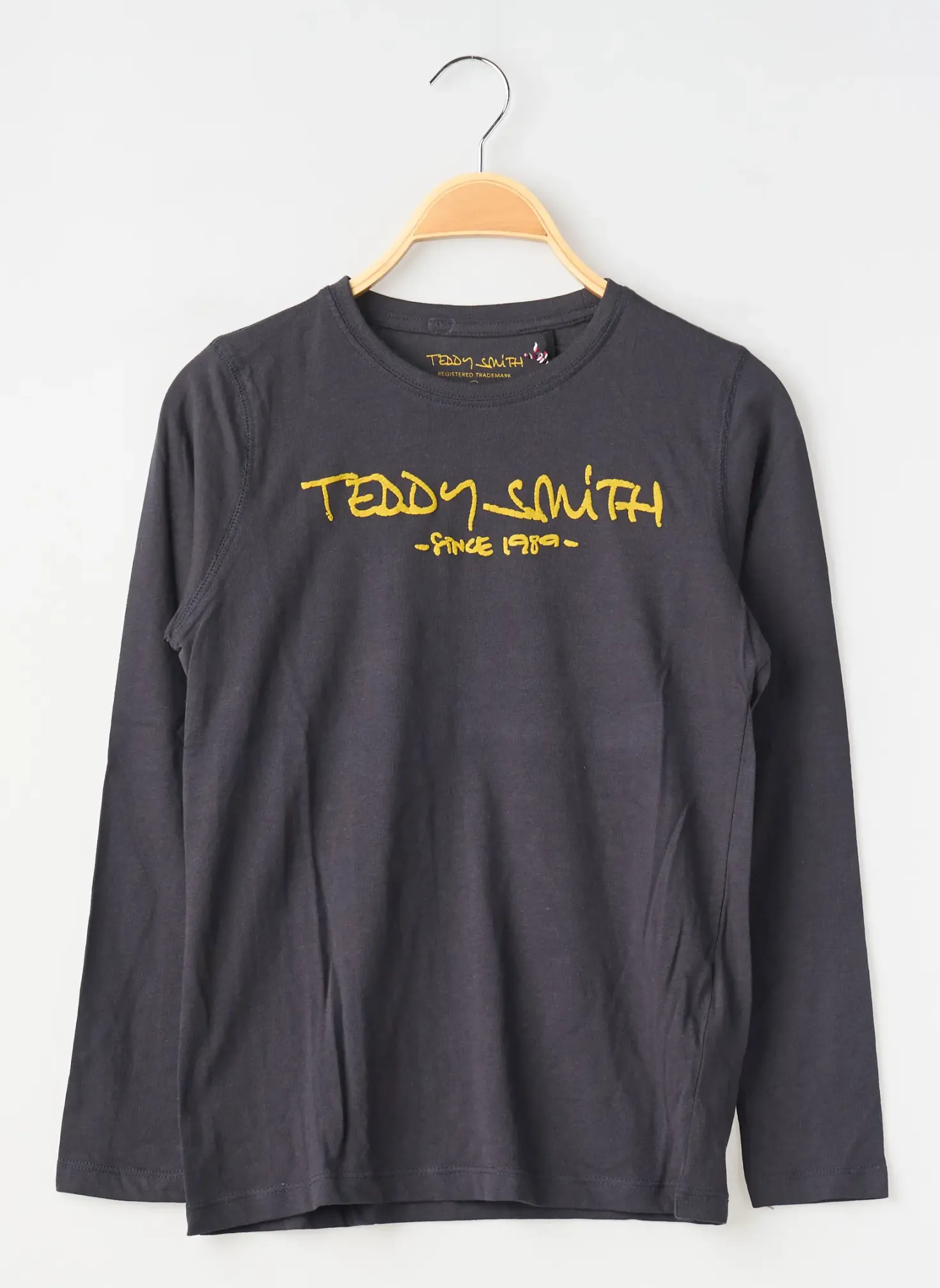 T-shirt Teddy Smith Bleu Manches Longues