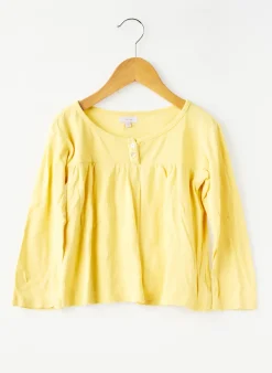 T-shirt Tex Jaune Manches Longues