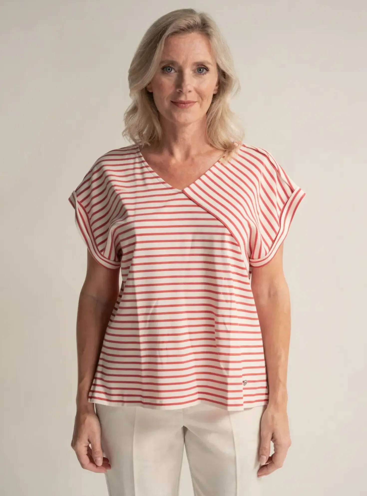 T-shirt Thalassa Rouge Manches Courtes