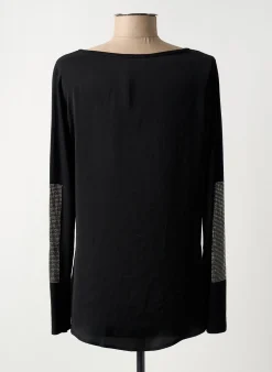 T-shirt Thomas Rabe Noir Manches Longues