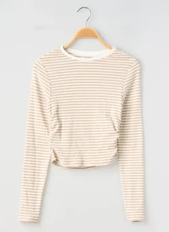 T-shirt Tiffosi Beige Manches Longues