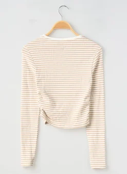 T-shirt Tiffosi Beige Manches Longues