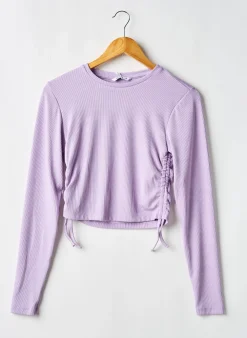 T-shirt Tiffosi Violet Manches Longues