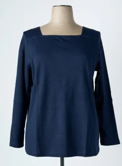 T-shirt Tom Tailor Bleu Manches Longues