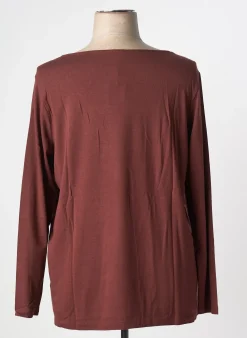 T-shirt Tom Tailor Marron Manches Longues