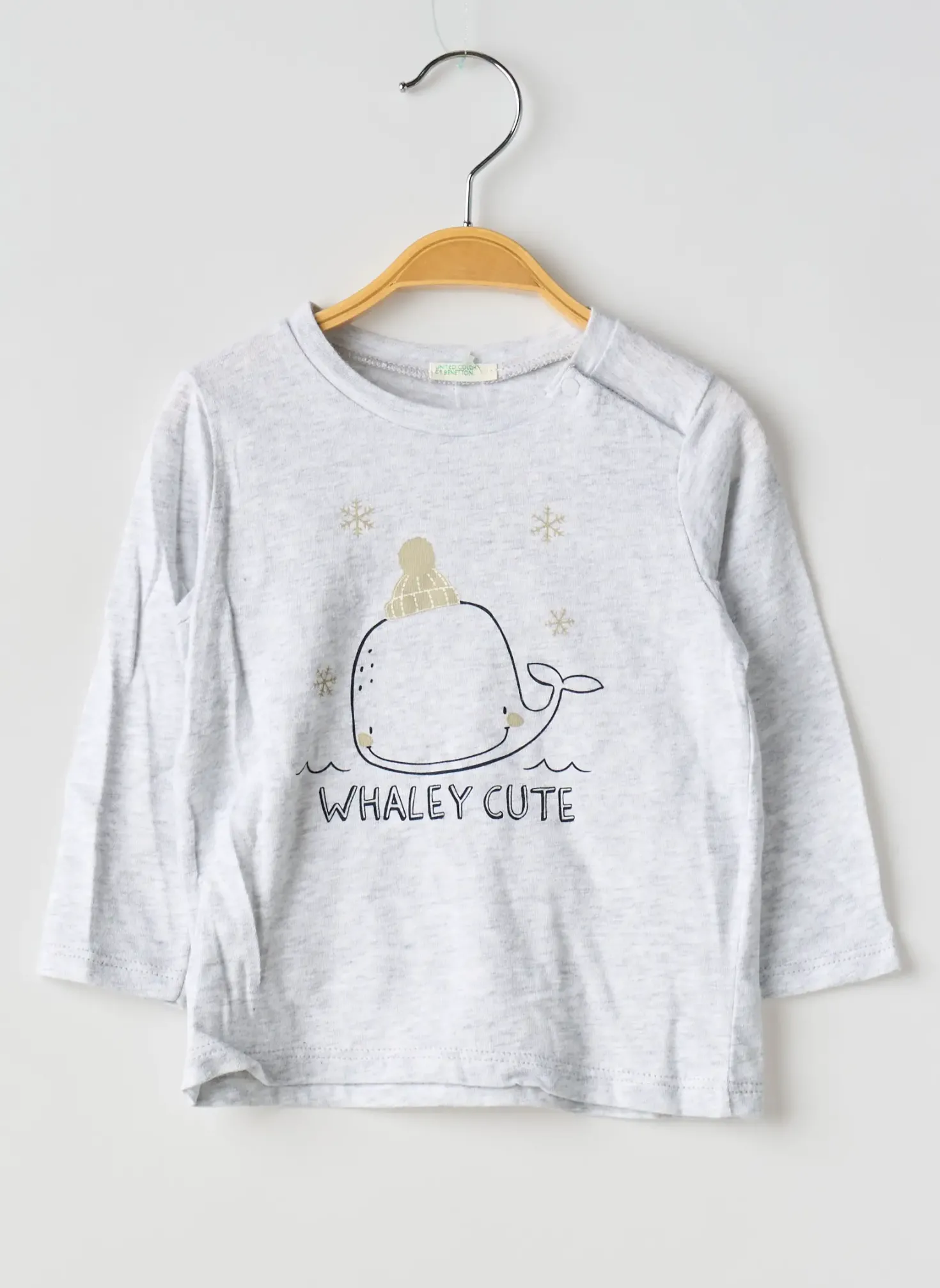 T-shirt United Colors Of Benetton Gris Manches Longues