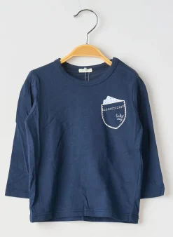 T-shirt United Colors Of Benetton Bleu Manches Longues