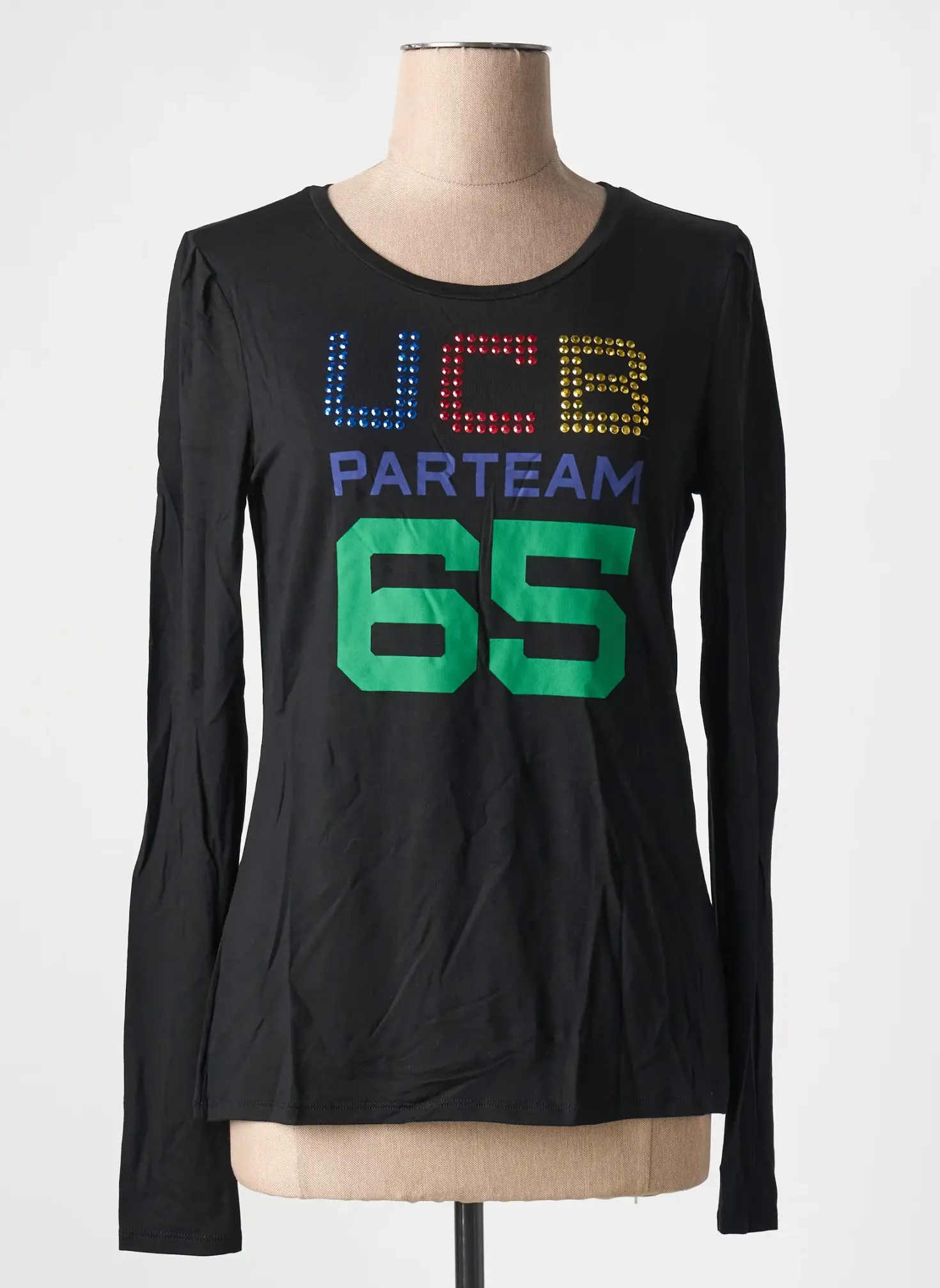 T-shirt United Colors Of Benetton Noir Manches Longues