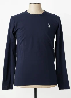 T-shirt U.s. Polo Assn Bleu Manches Longues