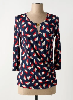 T-shirt Viriato Bleu Manches 3/4