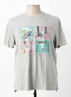 T-shirt White Stuff Gris Manches Courtes
