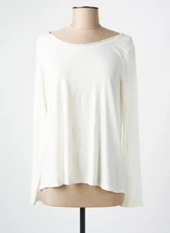 T-shirt Yerse Blanc Manches Longues