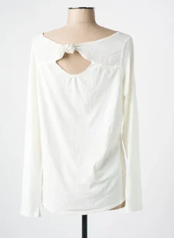 T-shirt Yerse Blanc Manches Longues
