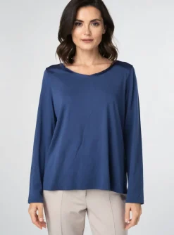 T-shirt Yerse Bleu Manches Longues