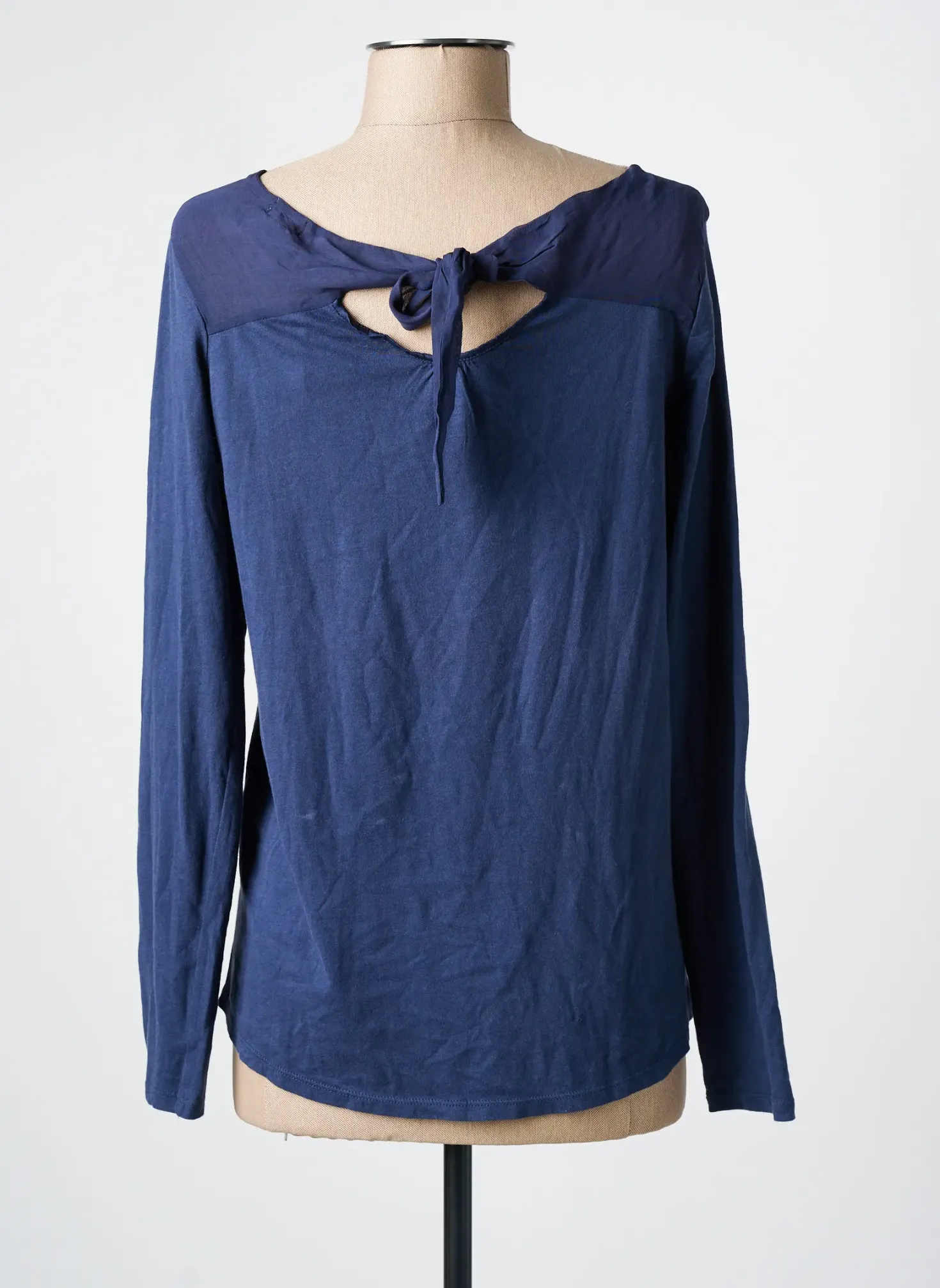 T-shirt Yerse Bleu Manches Longues