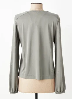 T-shirt Yerse Gris Manches Longues
