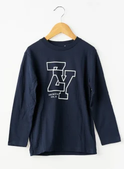 T-shirt Zy Bleu Manches Longues