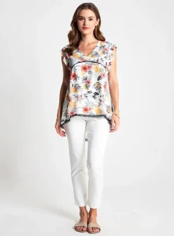 Tunique Manches Courtes Aura By Figure Libre Bleu