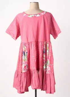 Tunique Manches Courtes Rhum Raisin Rose
