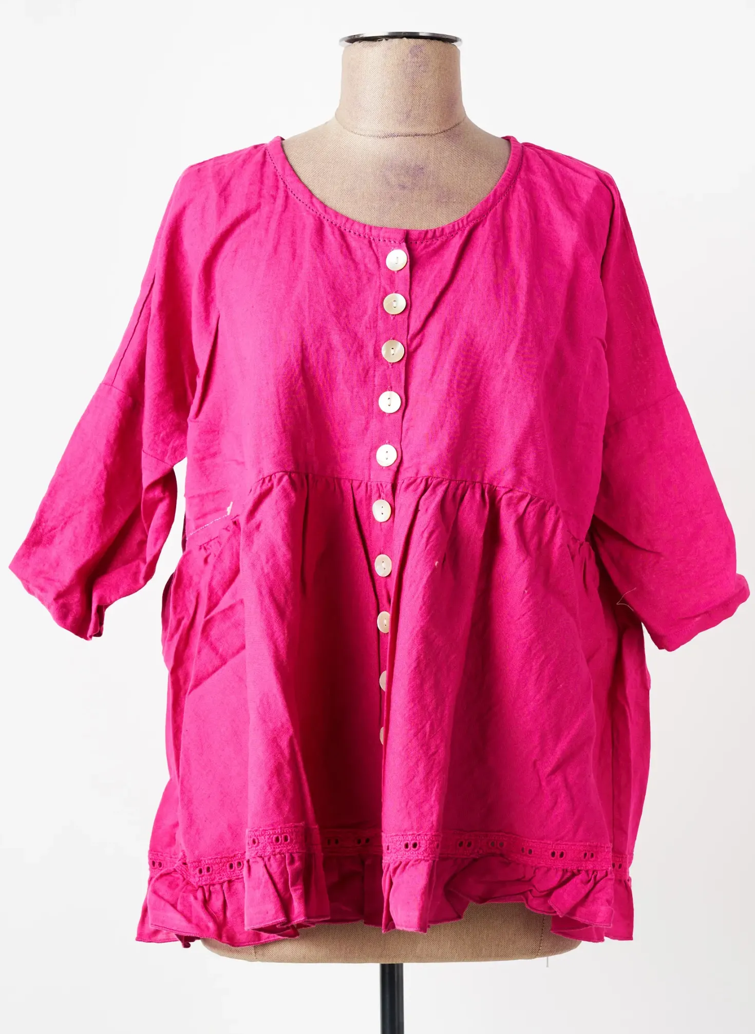 Tunique Manches Courtes Rhum Raisin Rose