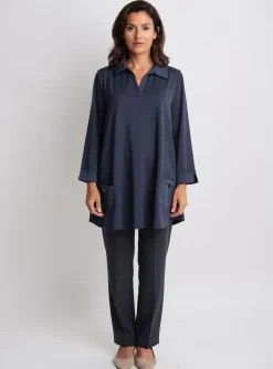Tunique Manches Longues Jorgie Paris Bleu