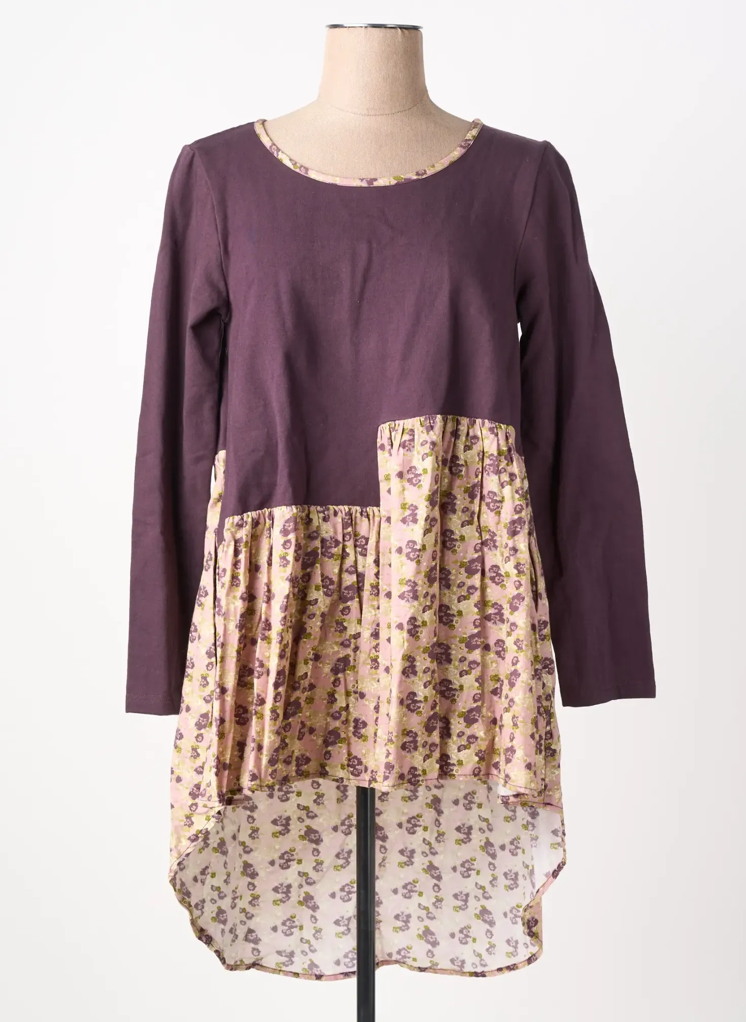 Tunique Manches Longues Rhum Raisin Violet