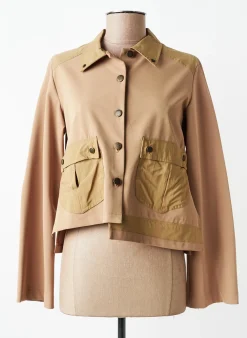 Veste Casual Double Jeu Beige