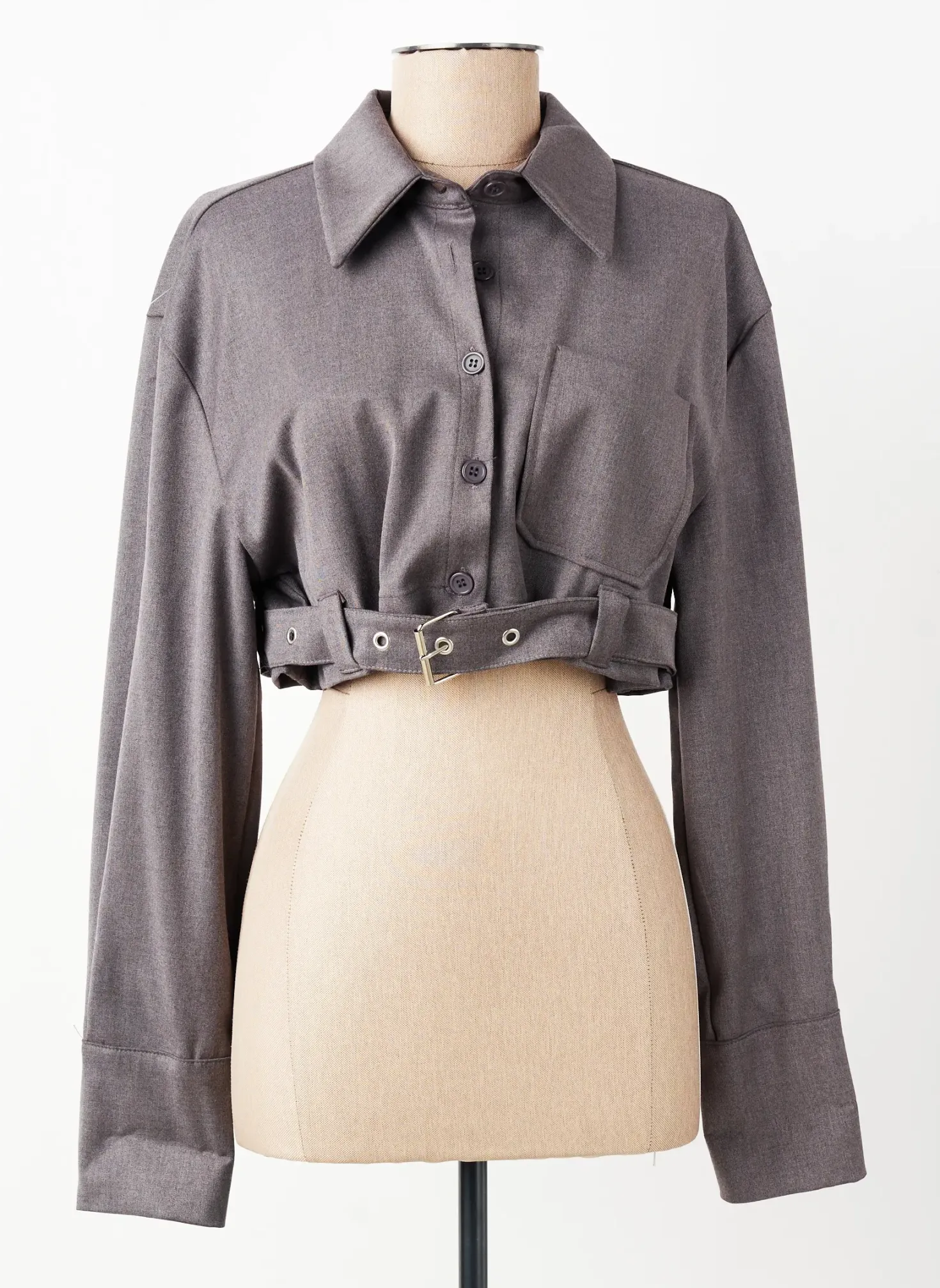 Veste Casual Garconne Gris