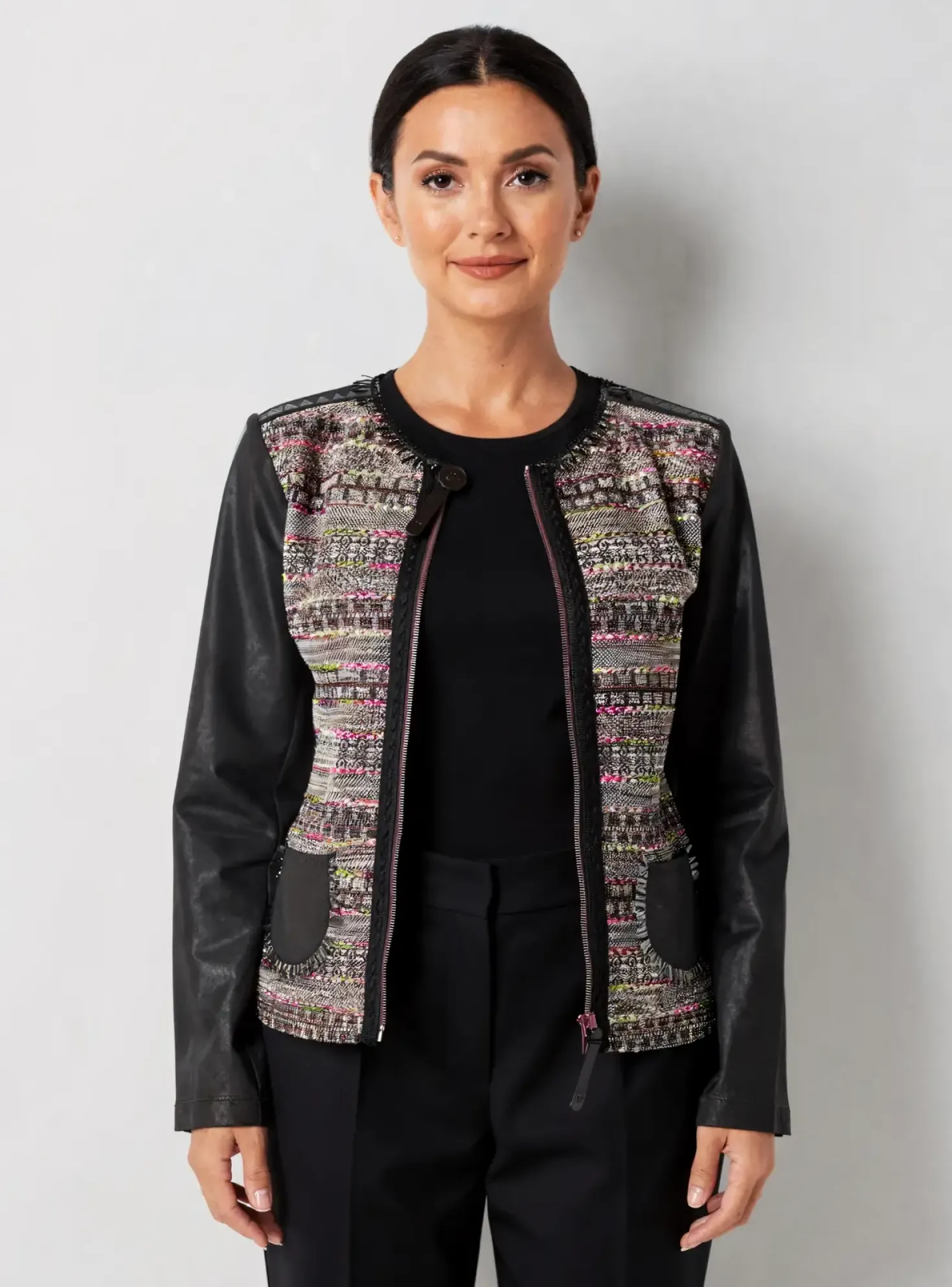 Veste Casual Lo! Les Filles Noir
