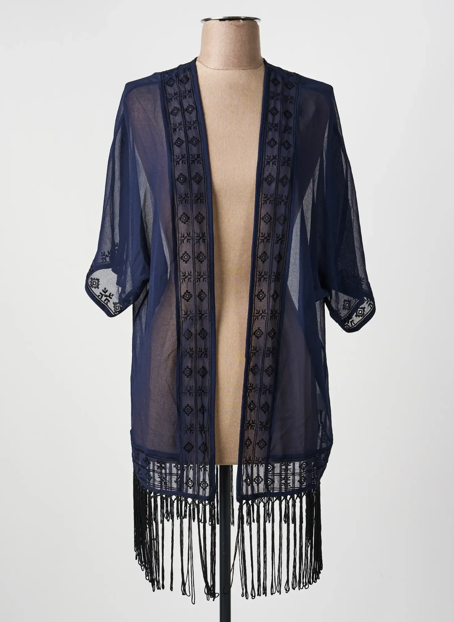 Veste Casual Phildar Bleu