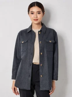 Veste Casual Pieces Gris