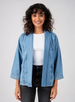 Veste Casual Sheego Bleu