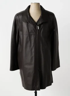 Veste En Cuir Partner's Marron