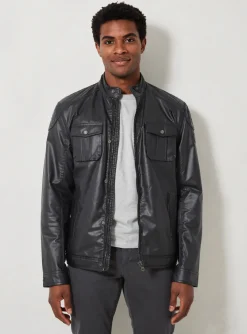 Veste Simili Cuir Lee Cooper Noir